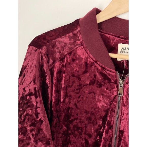 Ashley Outwear 26 International Velour Full Zip Bomber Jacket Size XL NEW - Picture 10 of 16
